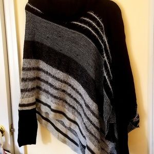 NWT new direction asymmetrical poncho sweater